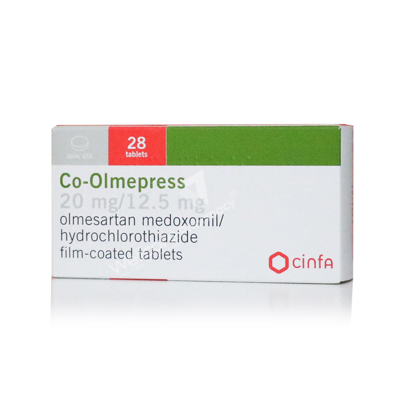 Co-Olmepress 20Mg/12.5Mg Tablets 28'S