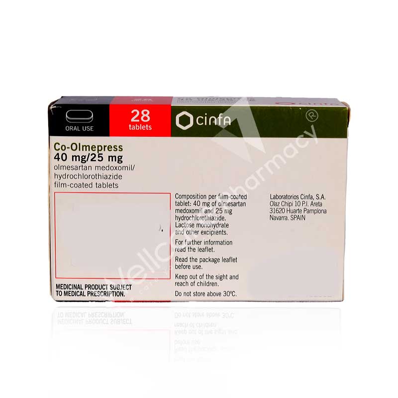 Co-Olmepress 40Mg/25Mg Tablets 28'S