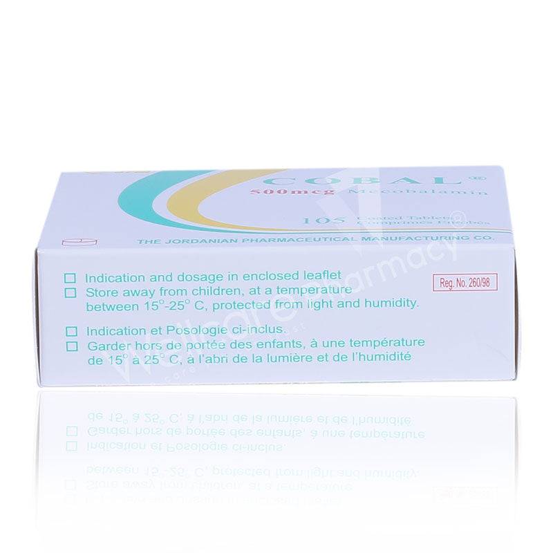 Cobal 500Mcg Tablets 105'S - Wellcare Pharmacy