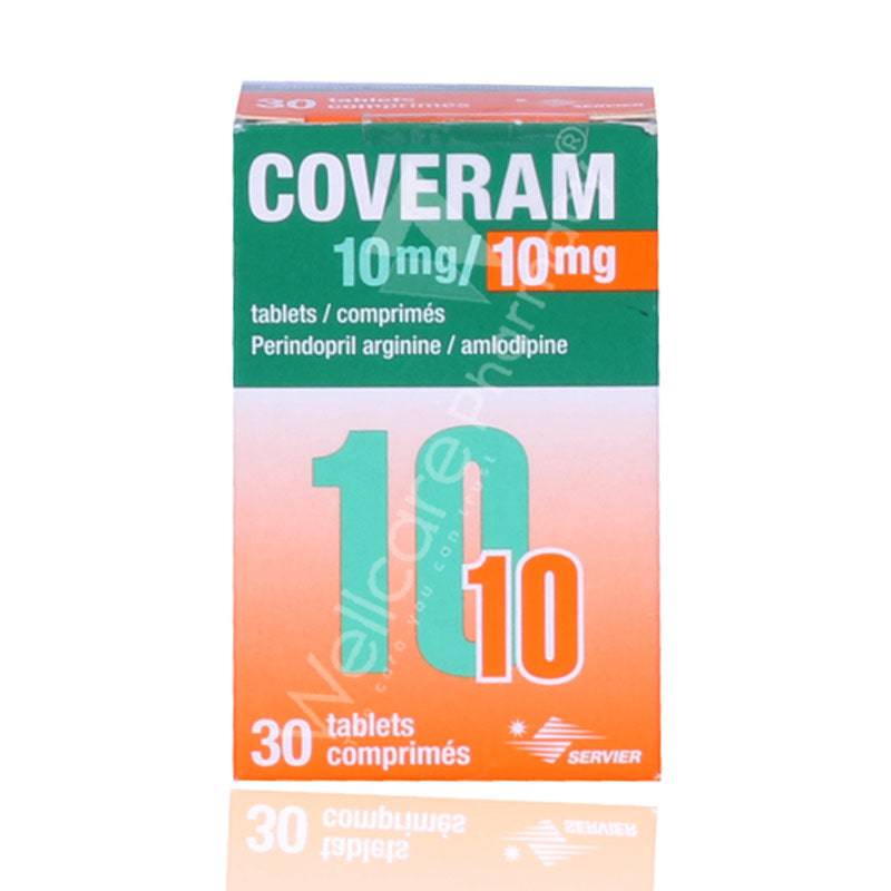 Coveram 10Mg/10Mg Tablets 30'S - Wellcare Pharmacy