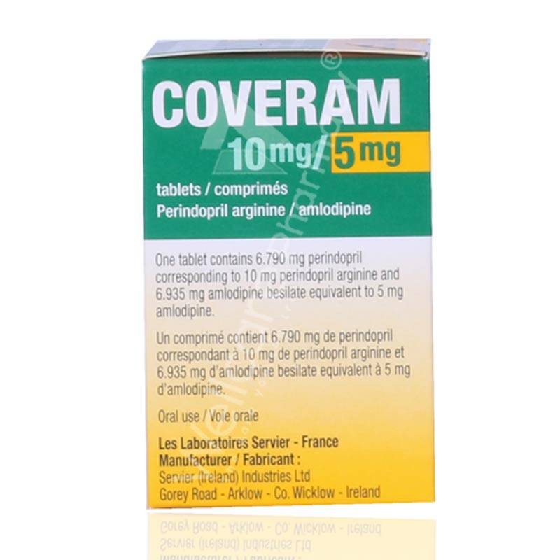 Coveram 10Mg/5Mg Tablets 30'S - Wellcare Pharmacy