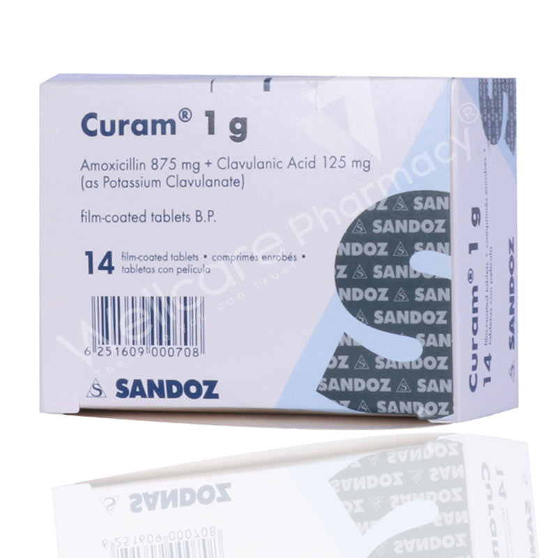 Curam 1Gm Tablets 14'S