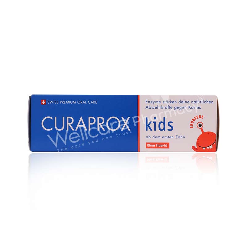 Curaprox Kids Toothpaste Strawberry Flavor No Fluoride 60Ml-73370285