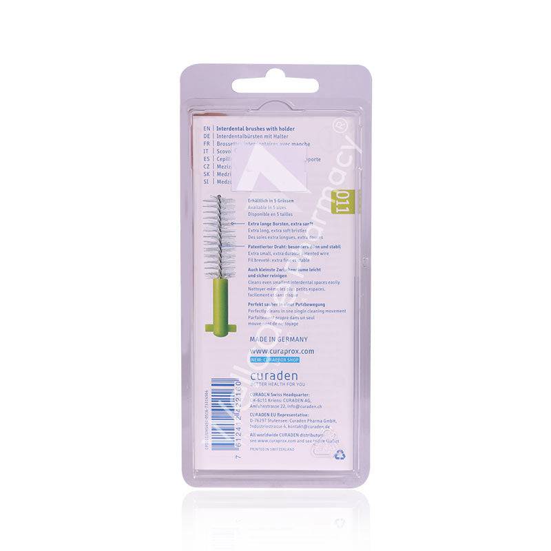 Curaprox Prime Plus Cps011 Interdental Brush With Holder Lime Green