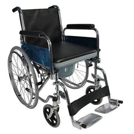 Dayang Steel Commode Wheelchair Chrome Plated Steel Frame Dy02681