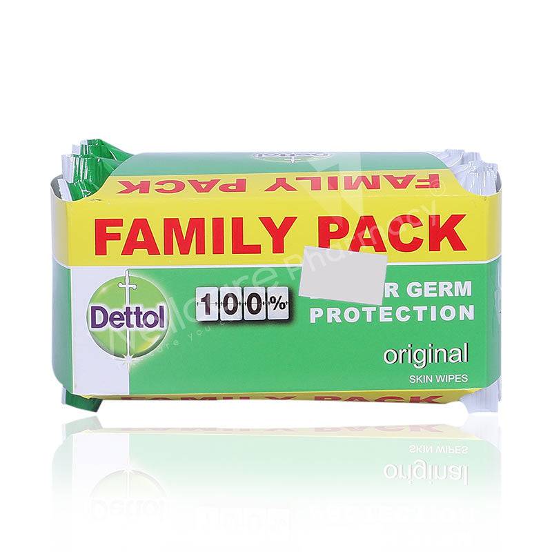 Dettol Antibacterial Original Wipes Family Pack 5'S - Wellcare Pharmacy