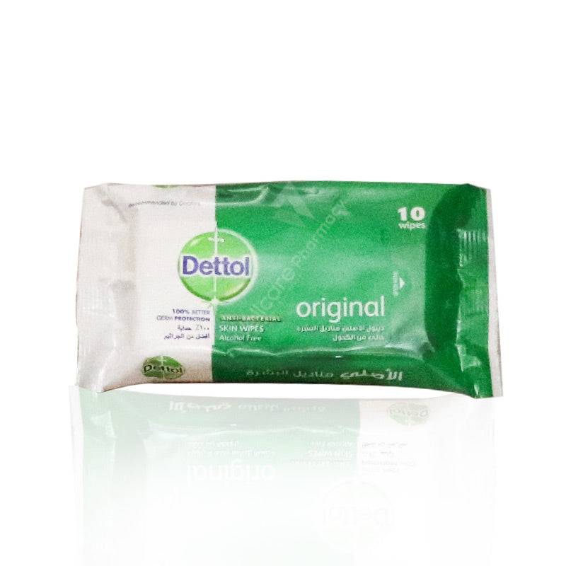 Dettol Original Anti-Bacterial Skin Wipes 10'S - Wellcare Pharmacy