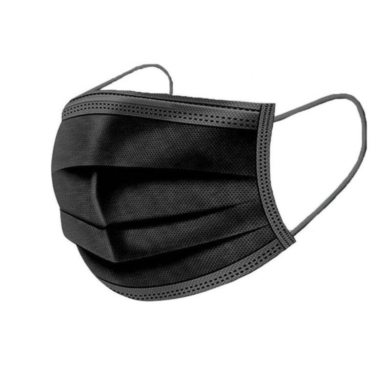 Disposable Face Mask Black Color 50'S