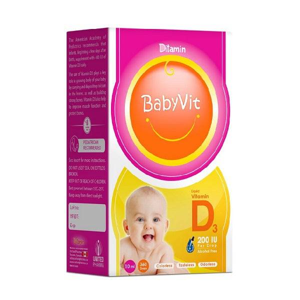 Ditamin Babyvit Vitamin D3 200 Iu Drops 10Ml