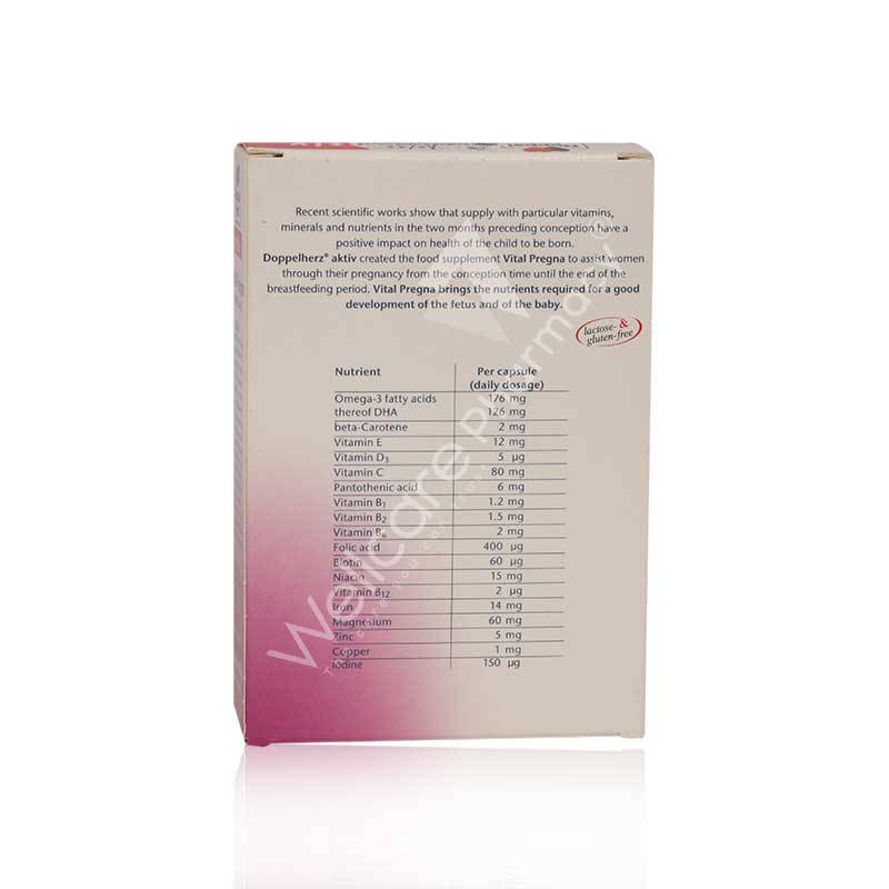 Doppelherz Aktiv Vital Pregna Capsules 30'S