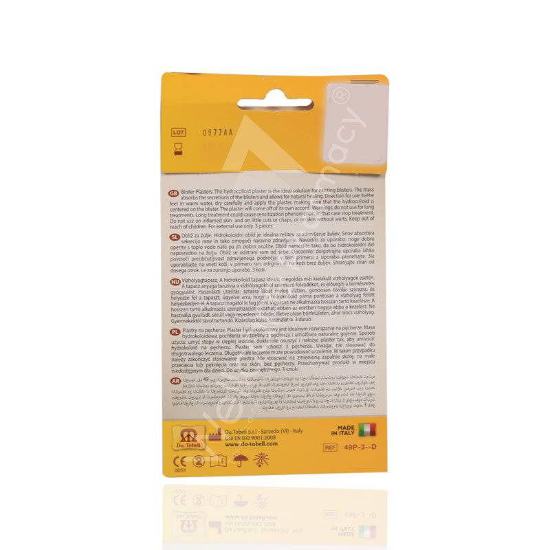 Do.Tobell Hydrocolloid Blisters Plaster 3'S - Wellcare Pharmacy
