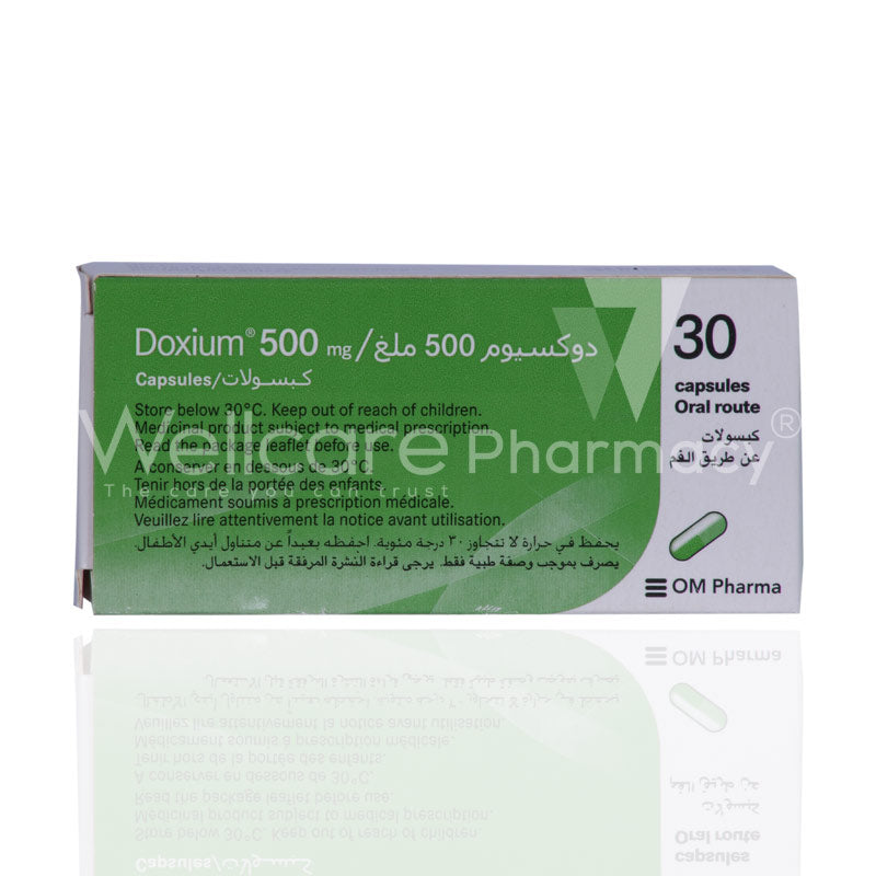Doxium 500mg Capsules 30'S