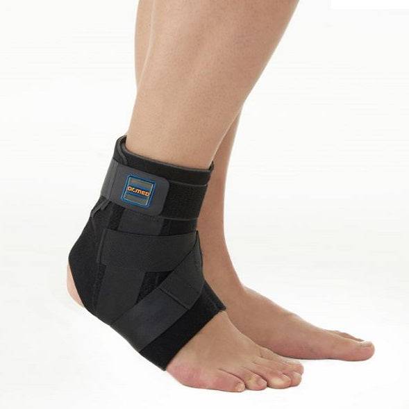 Dr.Med A002-1 Cross Strap Ankle Support With Stays Large Left