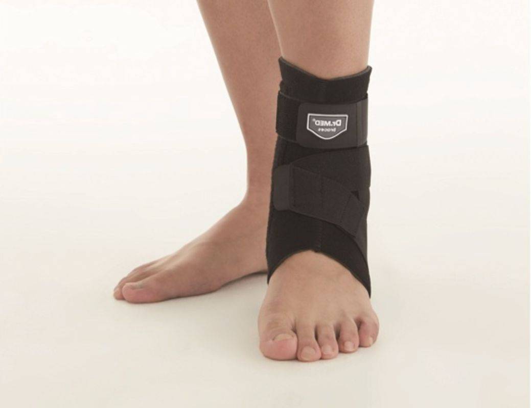 Dr.Med Cross Strap Ankle Support With Stays Extra A002-1 Large Left