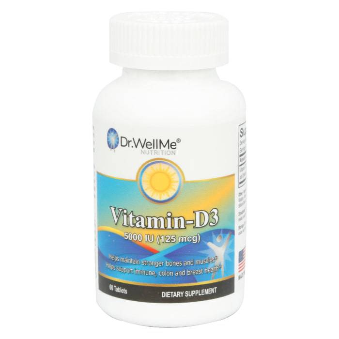 Dr.Wellme Vitamin-D3 5000Iu Tablets 60'S