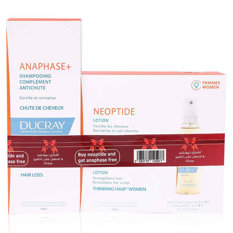 Ducray Neoptide Wom Lot 3X30ml+Anaph Shamp 200Ml Free - Wellcare Pharmacy