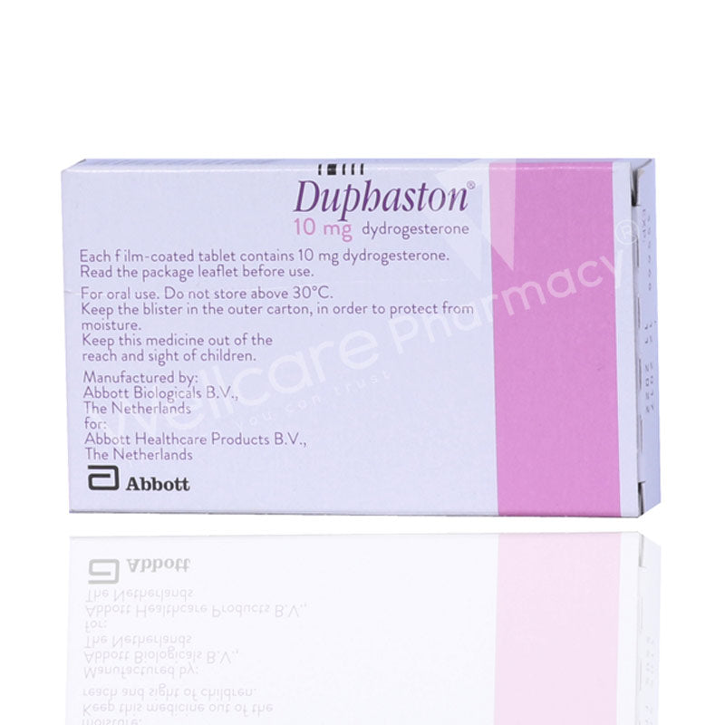 Duphaston 10mg Tablets 20'S