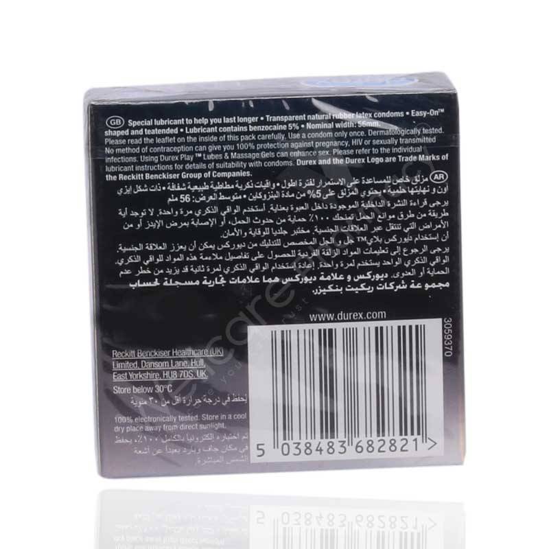 Durex Extended Pleasure Condoms 3'S - Wellcare Pharmacy