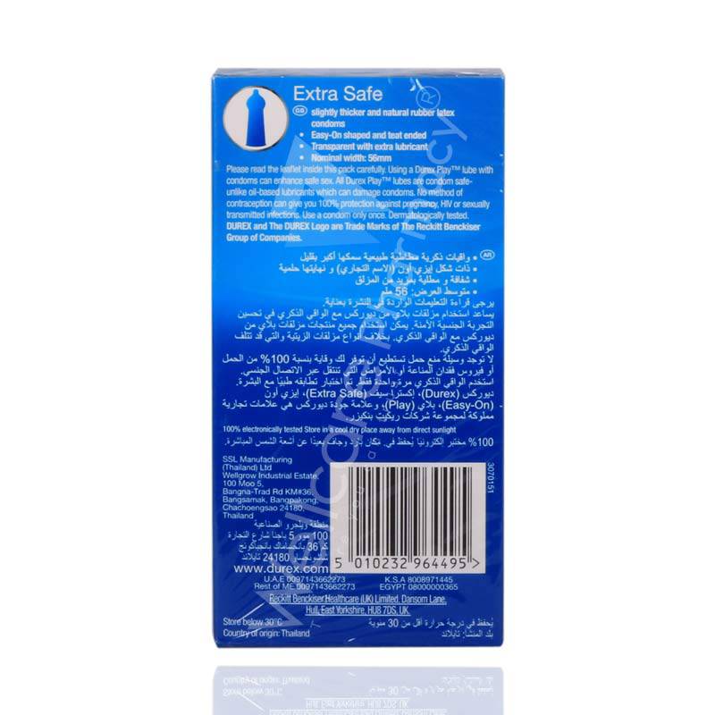 Durex Extra Safe Condoms 6'S - Wellcare Pharmacy