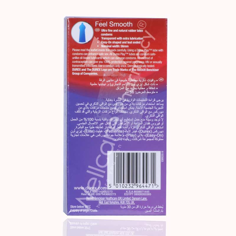 Durex Feel Smooth Condom 6'S - Wellcare Pharmacy