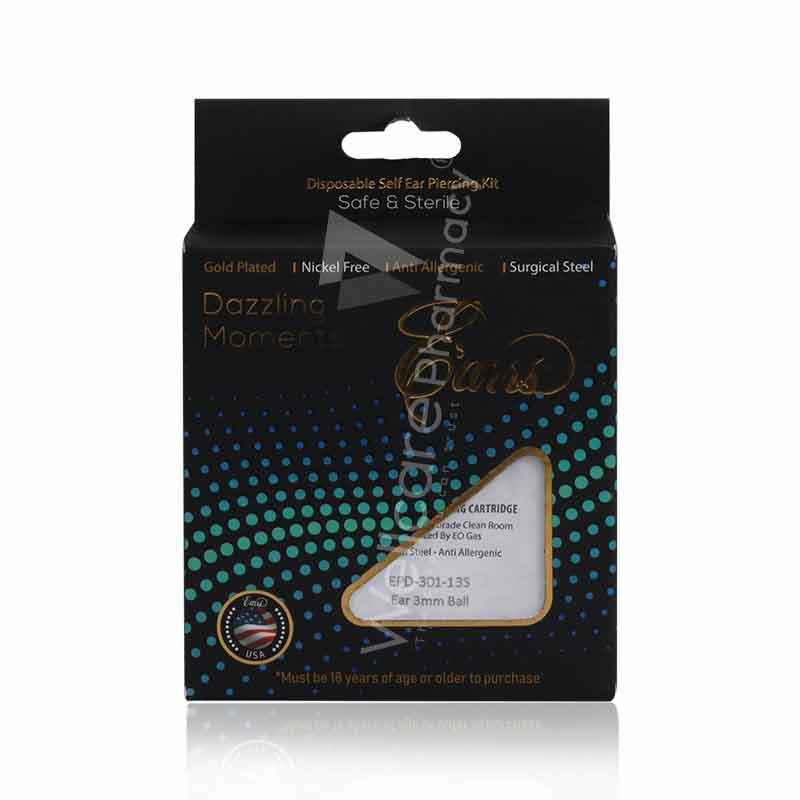 Earrs Epd-301-13S Ear 3Mm Ball Self Ear Piercing Kit