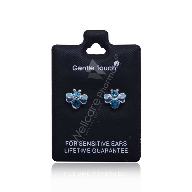 Earsense Gt126 Turquoise Tonal Crystal Bee Studs