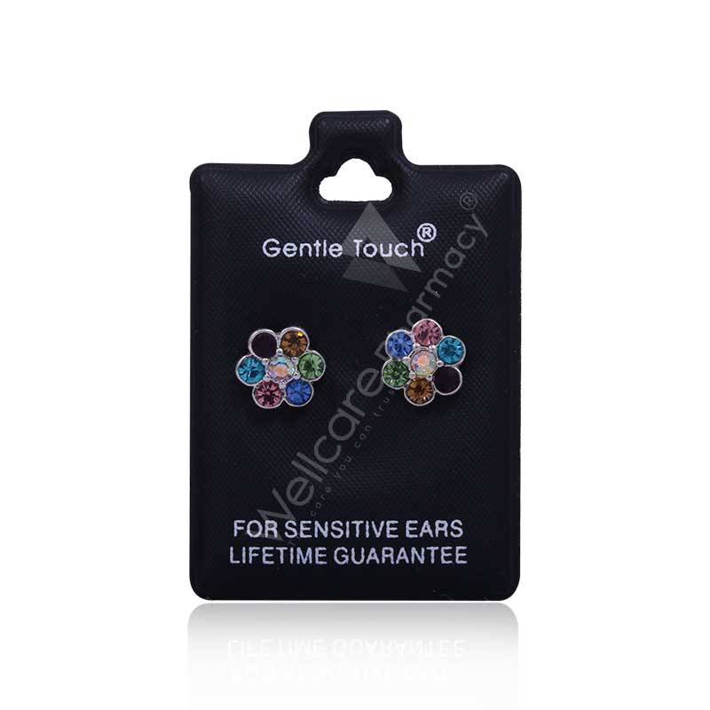 Earsense Gt15 Multicoloured Crystal Flower