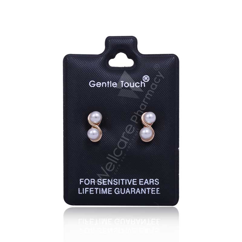 Earsense Gt56 Double Pearl/Gold Studs
