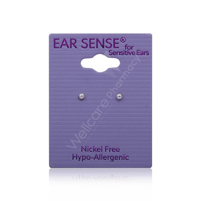 Earsense K1 2Mm Silver Ball Studs