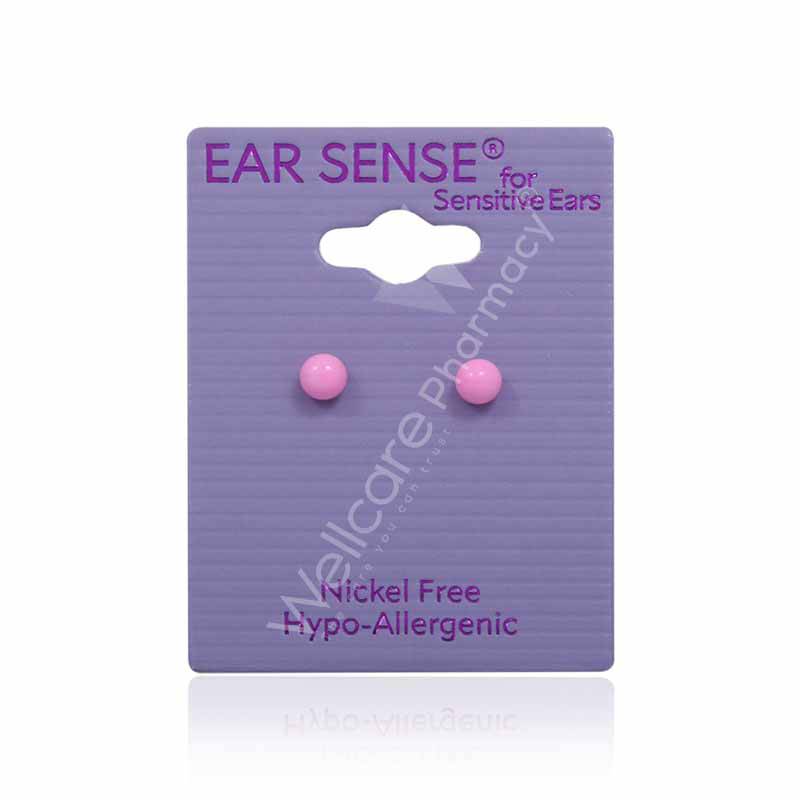 Earsense K14 3Mm Pink Ball Studs