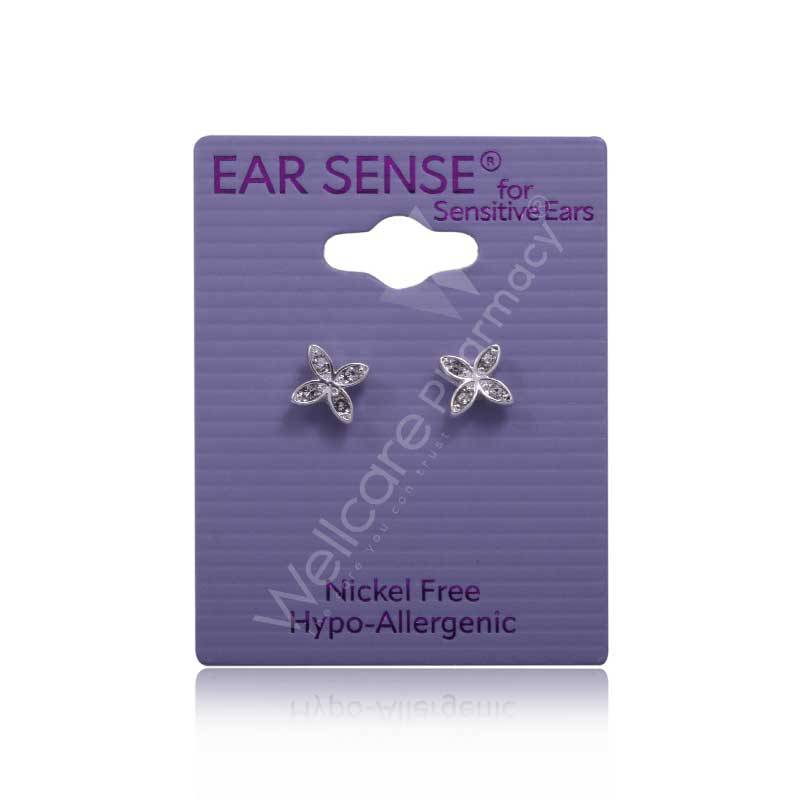 Earsense K5 Silver Flower Studs