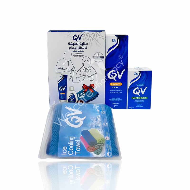 Ego Hajj Kit-Qv Cream 100G+Free Gentle Wash 40G&Cooling Towel - Wellcare Pharmacy