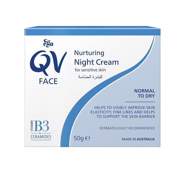 Ego Qv Face Nurturing Night Cream For Sensitive Skin 50g - Wellcare Pharmacy