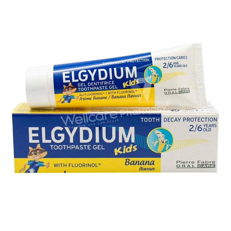 Elgydium Kids Toothpaste Gel Banana Flavour 2 To 6Years 50Ml
