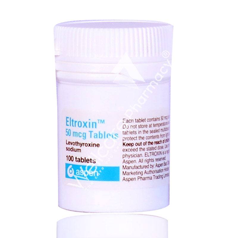 Eltroxin 50Mcg Tablets 100'S - Wellcare Pharmacy