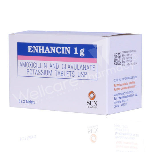 Enhancin 1G Tablets 12'S