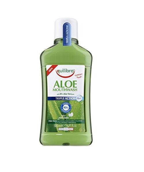 Equilibra Aloe Triple Action Mouth Wash 500Ml - Wellcare Pharmacy