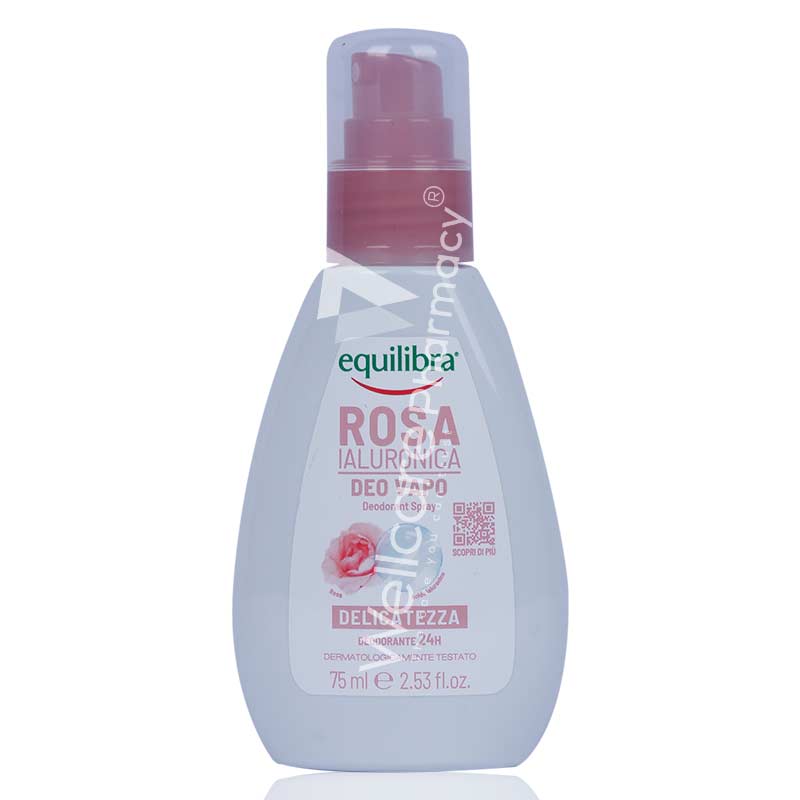 Equilibra Rose Gentle Deodorant Spray 75ml - Wellcare Pharmacy