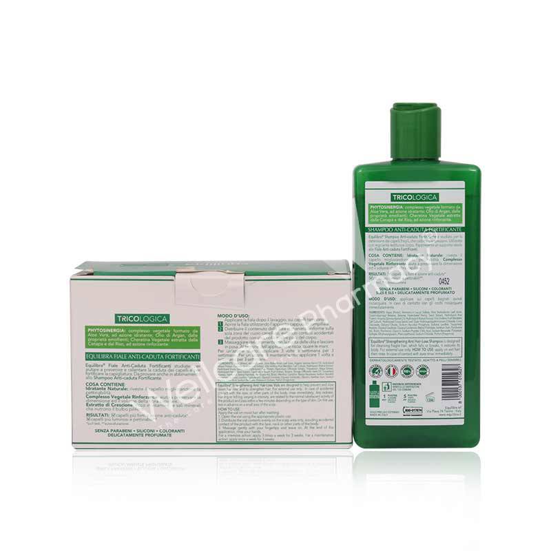 Equilibra Tricologica Anti Hair Loss Vials 10X8ml + Shampoo 300Ml