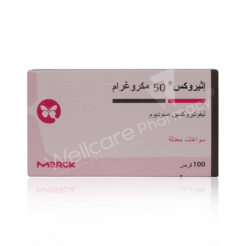 Euthyrox 50Mcg Tablets 100S' - Wellcare Pharmacy