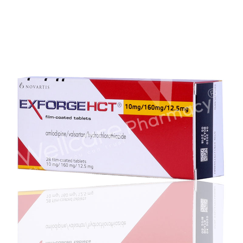 Exforge Hct 10/160Mg/12.5Mg Tablets 28'S