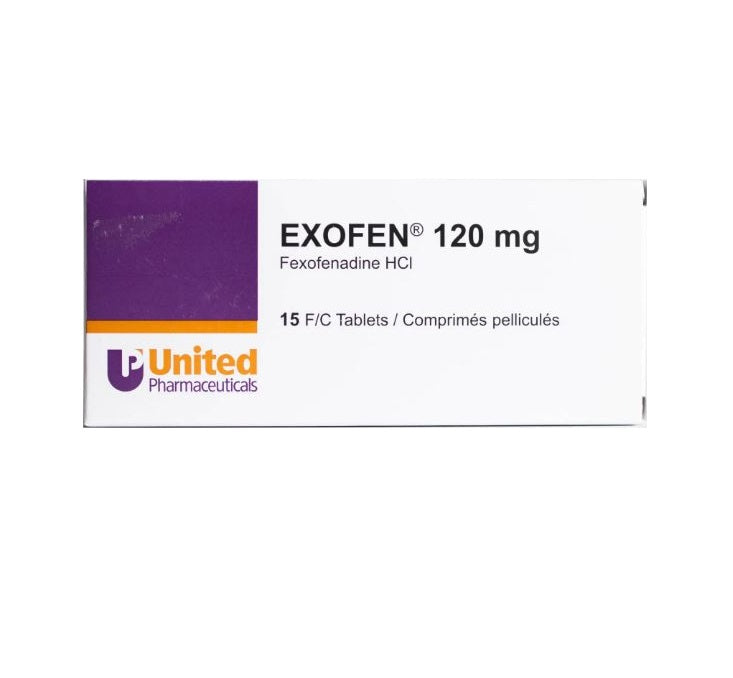 EXOFEN 120MG TABLETS 15'S