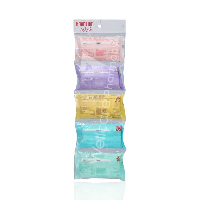 Farlin Baby Wet Wipes 5 Bag