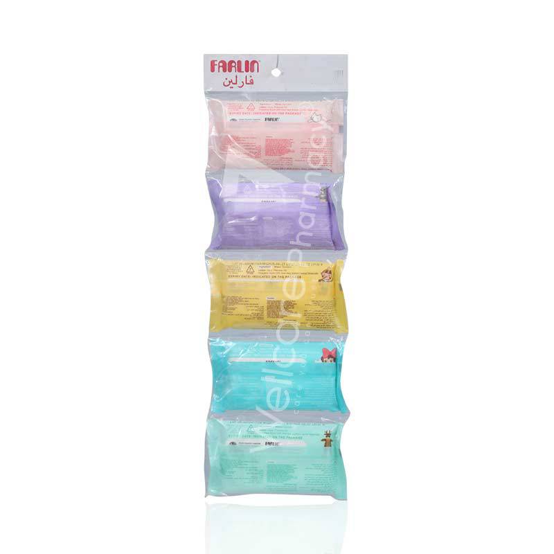 Farlin Baby Wet Wipes 5 Bag