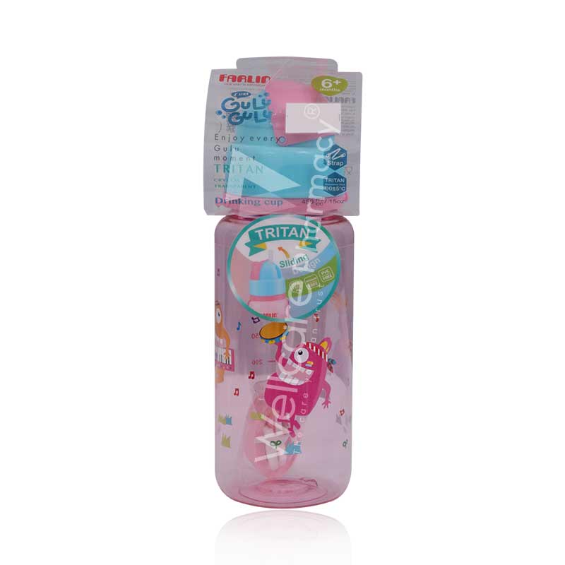 Farlin Gulu Gulu Tritan Leaner Drinking Cup Red 450Ml Ag-20003