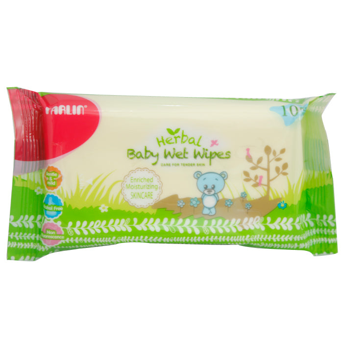 Farlin Herbal Baby Wet Wipes 10'S-Dt004d