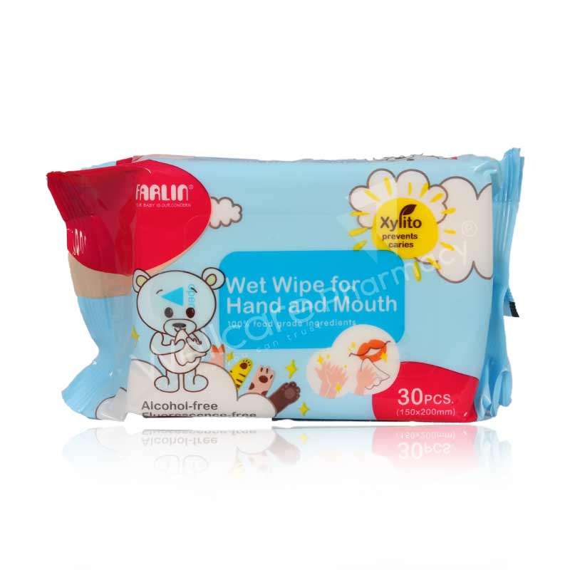 Farlin Wet Wipes For Hand & Mouth 30'S Dt-009