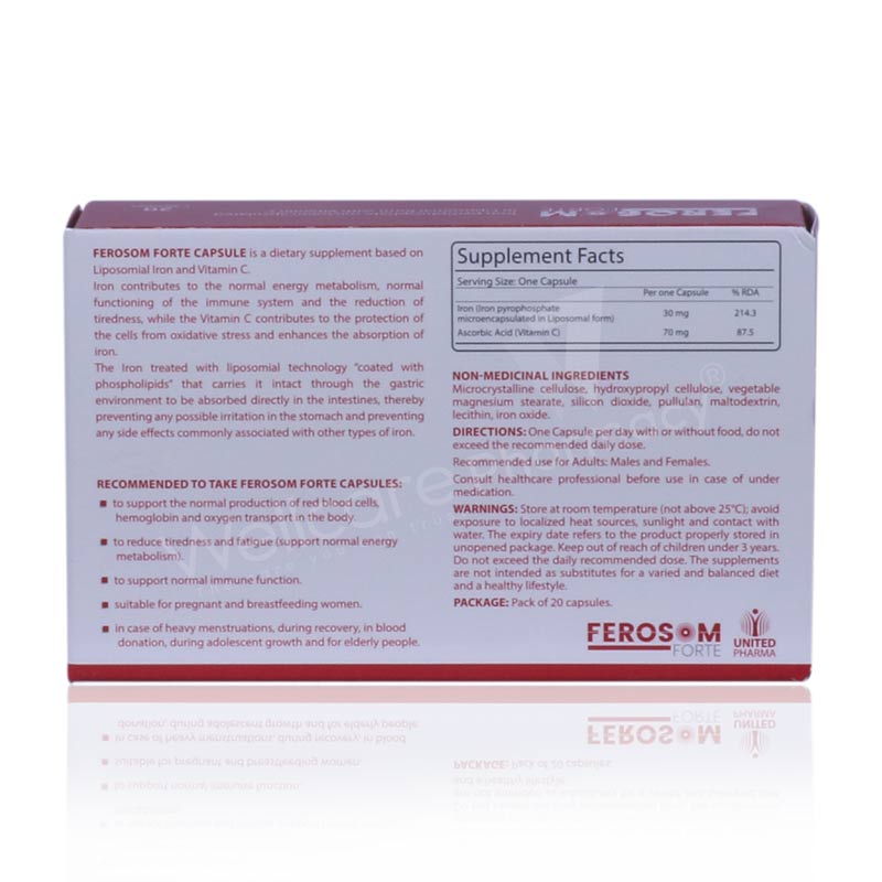 Ferosom Forte Capsules 20'S