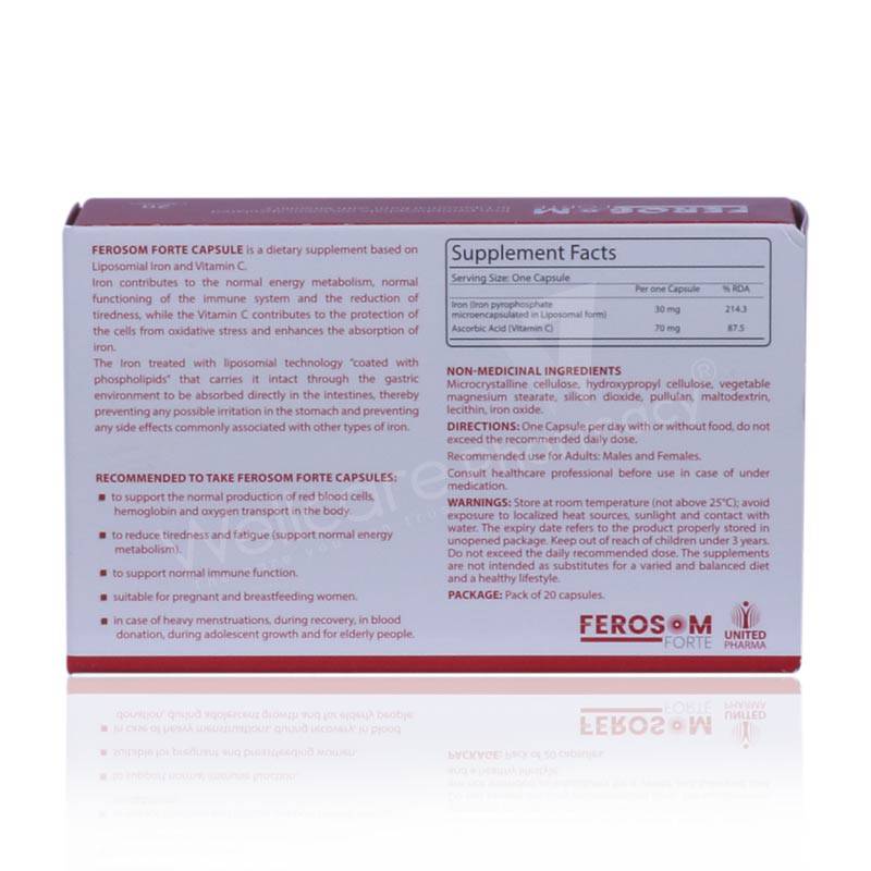 Ferosom Forte Capsules 20'S