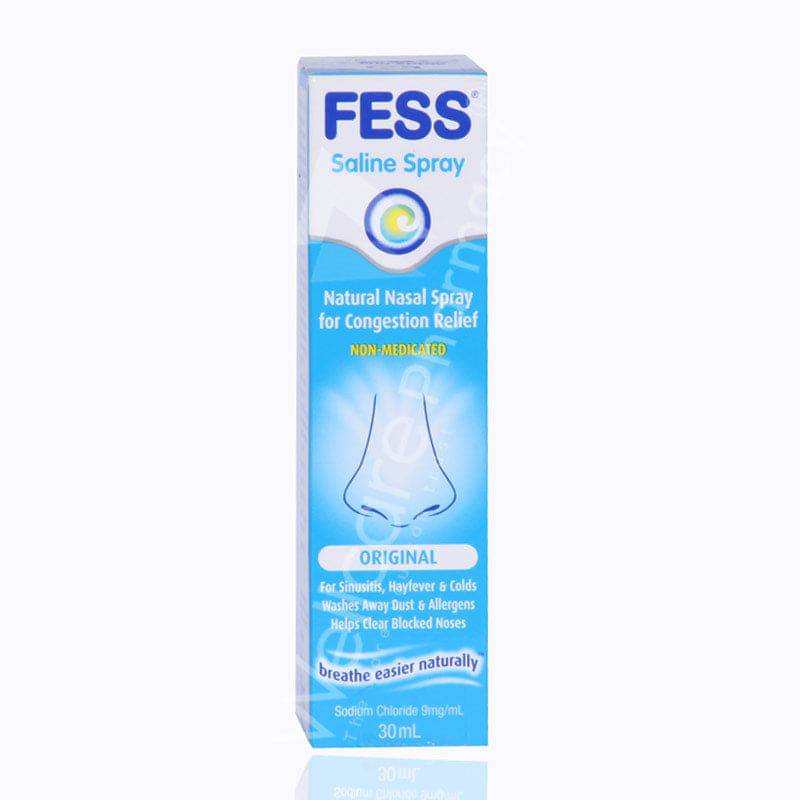 Fess Saline Nasal Spray 30Ml Blue - Wellcare Pharmacy